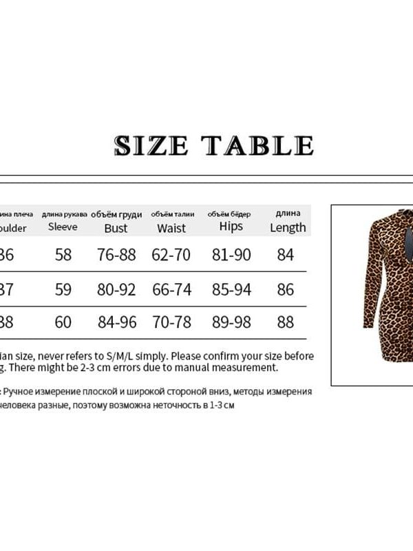 The Best Women Long Sleeve Turtleneck Leopard Dress Diamond Tassel Evening Party Bodycon Dress Online - Takalr