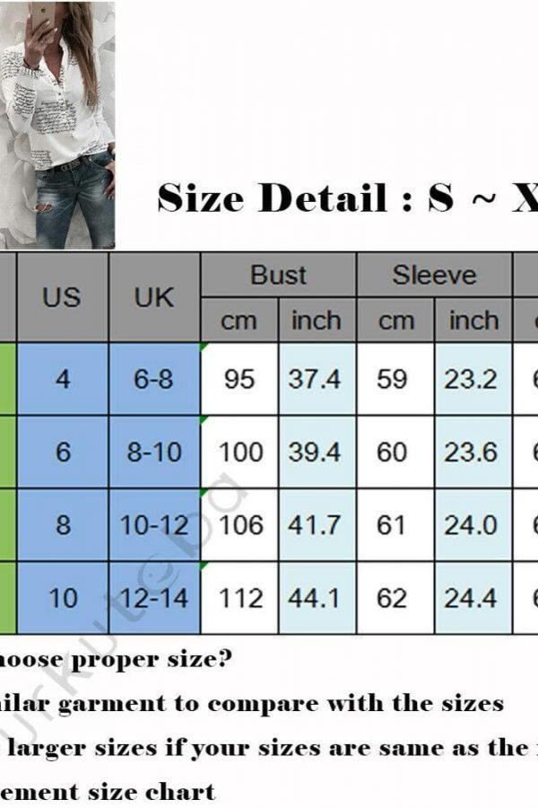 The Best Women Long Sleeve V-neck Button Letter Print Shirt New Fashion OL Ladies Casual Long Sleeve Shirt 2 Colors Online - Takalr