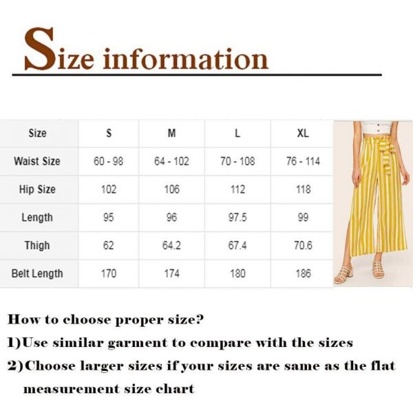 The Best Women Loose Stripe Slit Boho Beach Harem Wide Leg Casual Pants Ladies Fashion High Waist Palazzo Trousers Online - Takalr