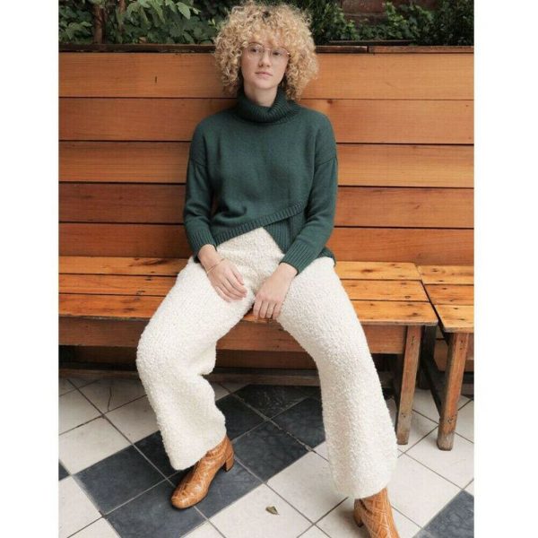 The Best Women Loose Wide-legged Casual Home Fleece Pants Trousers Warm Nightwear Winter Bottoms Flannel Sleepwear Pants Online - Takalr