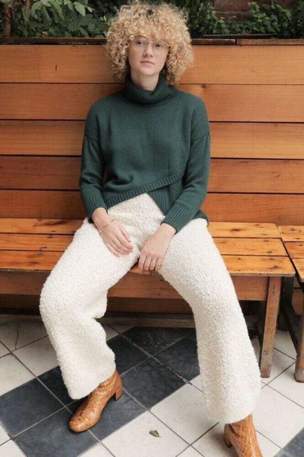 The Best Women Loose Wide-legged Casual Home Fleece Pants Trousers Warm Nightwear Winter Bottoms Flannel Sleepwear Pants Online - Takalr