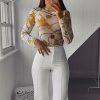 The Best Women Mesh Sheer Net See-through T shirt Ladies Long Sleeve Floral Slim FIt Crop Top Shirt Tee Summer Clothing Online - Takalr