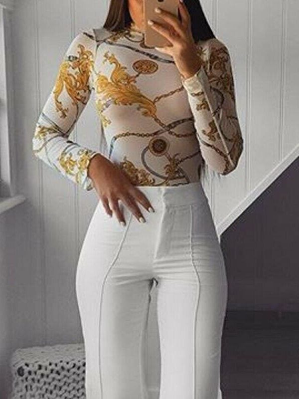 The Best Women Mesh Sheer Net See-through T shirt Ladies Long Sleeve Floral Slim FIt Crop Top Shirt Tee Summer Clothing Online - Takalr