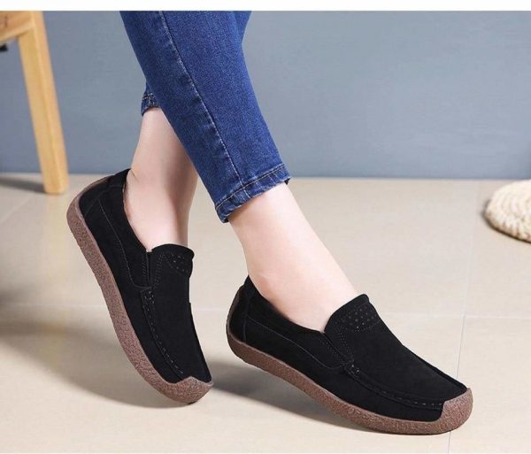 The Best Women Moccasins Women's Flats Genuine leather Shoes Online - Source Silk