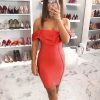 The Best Women Off Shoulder Bodycon Frill Stretch Mini Dress Ladies Summer Beach Dress Evening Party Gown Dresses Sundress Online - Takalr