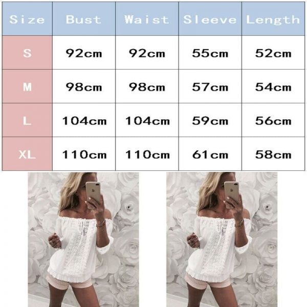 The Best Women Off Shoulder Long Sleeve Bodycon Top Lady Hollow Out Fashion Newest Summer Autumn Loose Simple Tees T-shirts Online - Takalr