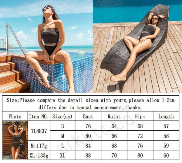 The Best Women One Piece Push Up Padded Bikini Bodysuit New Elastic Brisket Swimwear Bathing Suit Bikini Beachwear Hot Online - Takalr