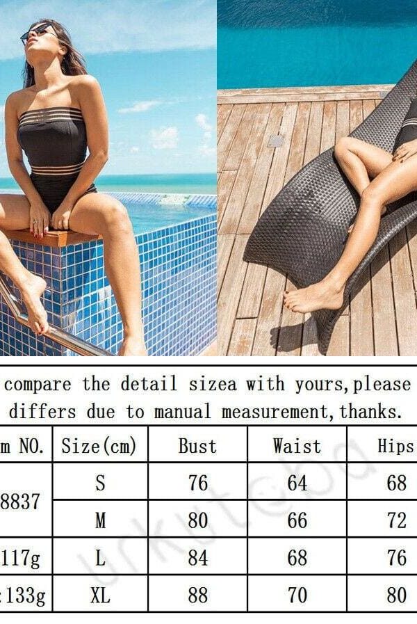 The Best Women One Piece Push Up Padded Bikini Bodysuit New Elastic Brisket Swimwear Bathing Suit Bikini Beachwear Hot Online - Takalr