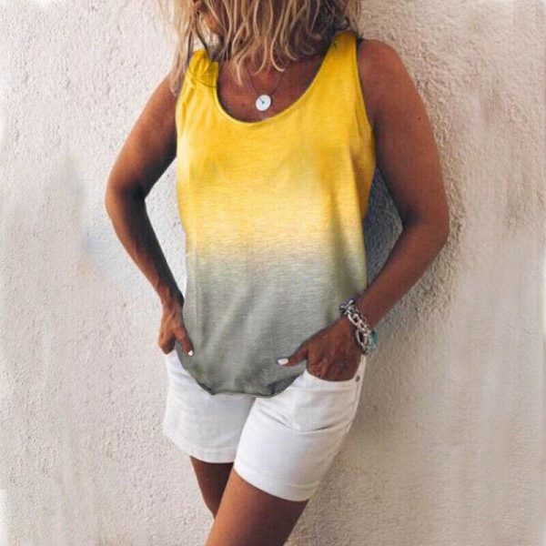 The Best Women Plain Swing Vest Sleeveless Cami Top New Fashion Ladies Strappy Flared Plus Size Tops Summer Casual Clothes Online - Takalr