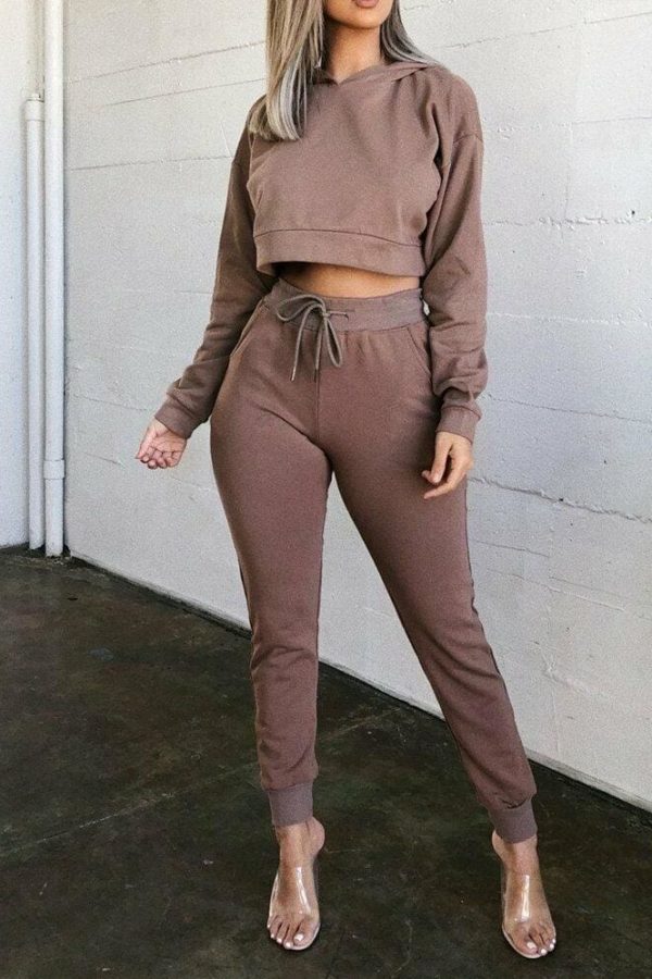 The Best Women Pocket Sports Pencil Pants Slim Fit Jogger Sweatpants Soft Ladies Slim Solid Casual Trousers Online - Takalr