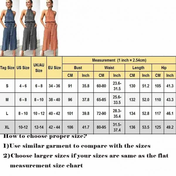 The Best Women Polka Dot Sleeveless Halter Jumpsuit Playsuit Fashion New Ladies Party Summer Loose Wide Leg Romper Trousers Online - Takalr