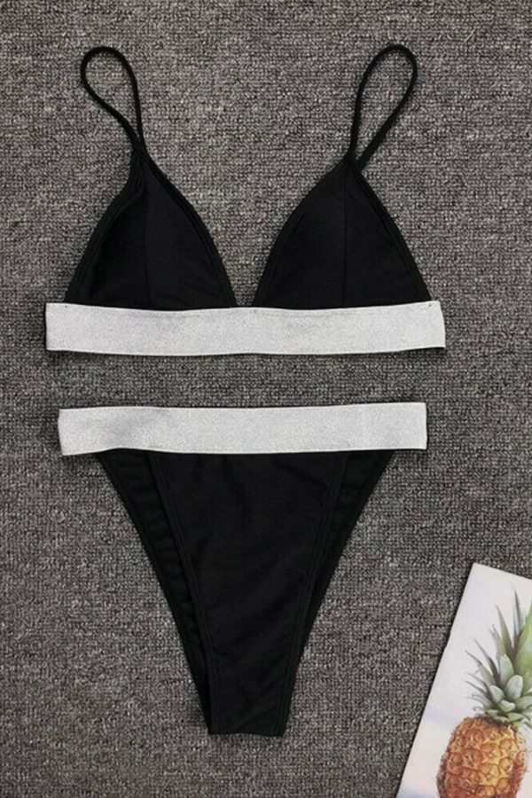 The Best Women Push-Up Bikini Bra Padded Tops Thong Bottoms Ladies Summer Swimwear Beachwear Bathing Suit Online - Takalr