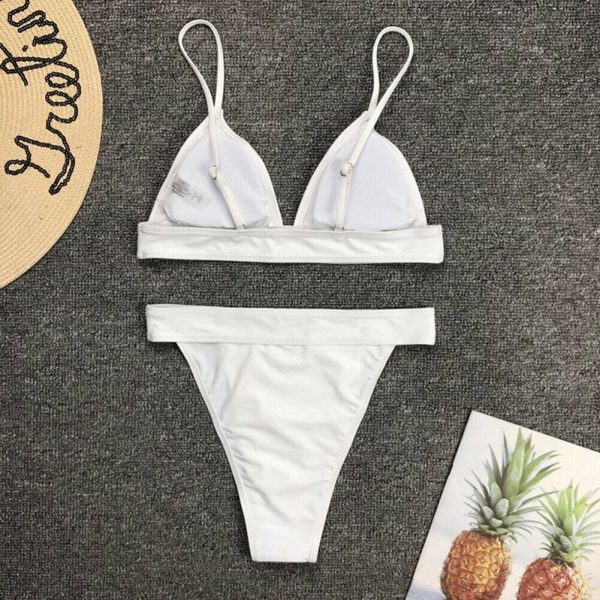 The Best Women Push-Up Bikini Bra Padded Tops Thong Bottoms Ladies Summer Swimwear Beachwear Bathing Suit Online - Takalr