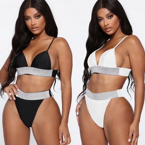 The Best Women Push-Up Bikini Bra Padded Tops Thong Bottoms Ladies Summer Swimwear Beachwear Bathing Suit Online - Takalr