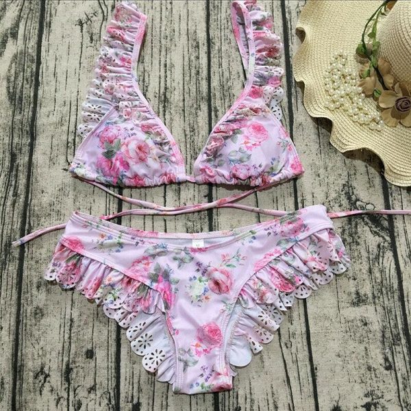 The Best Women Push-up Padded Bikini Hot Retro Swimsuit Print Swimwear Girls Beachwear Female Bathing Suit Swimming Suit Biquini Online - Takalr