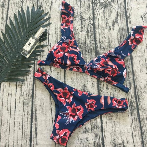 The Best Women Push-up Padded Bikini Hot Retro Swimsuit Print Swimwear Girls Beachwear Female Bathing Suit Swimming Suit Biquini Online - Takalr