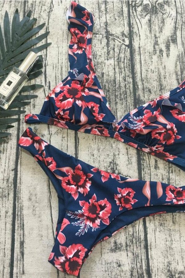 The Best Women Push-up Padded Bikini Hot Retro Swimsuit Print Swimwear Girls Beachwear Female Bathing Suit Swimming Suit Biquini Online - Takalr