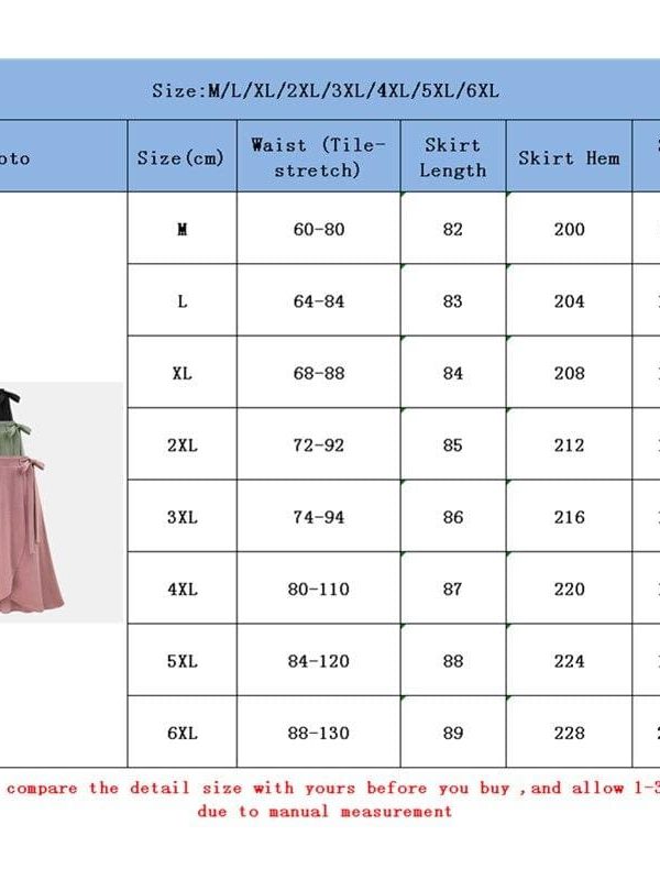 The Best Women Ruffle Wrap Over Loose Skirt Ladies Fashion Solid High Waist Split Irregular Party A-Line Long Skirt Plus Size Online - Takalr