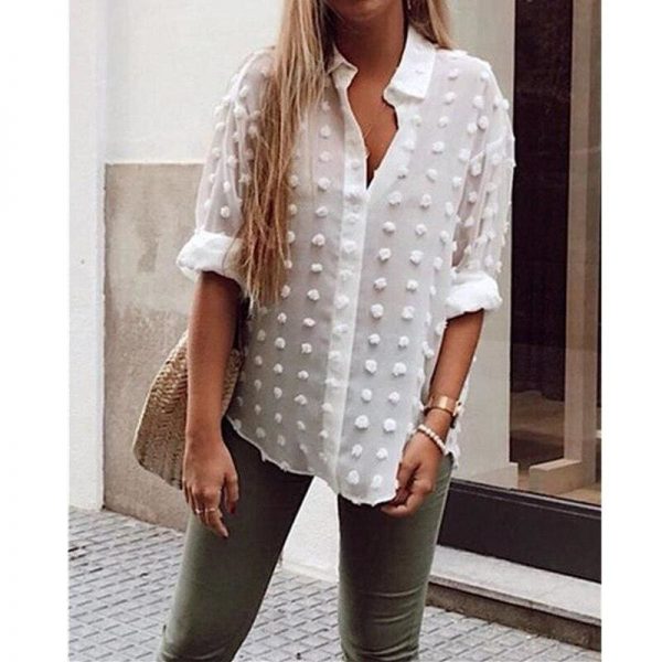 The Best Women See-through Sheer Chiffon Blouse Square Collar Shirt Long Sleeve Tees Tops Autumn Slim Blouses Shirts Online - Takalr