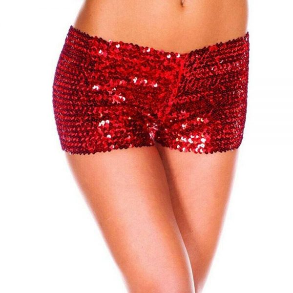 The Best Women Sequins Shiny Shorts Dance Performance Costume Shorts Fashion New Ladies Casual Trouser Mini Beach Bottoms Online - Takalr