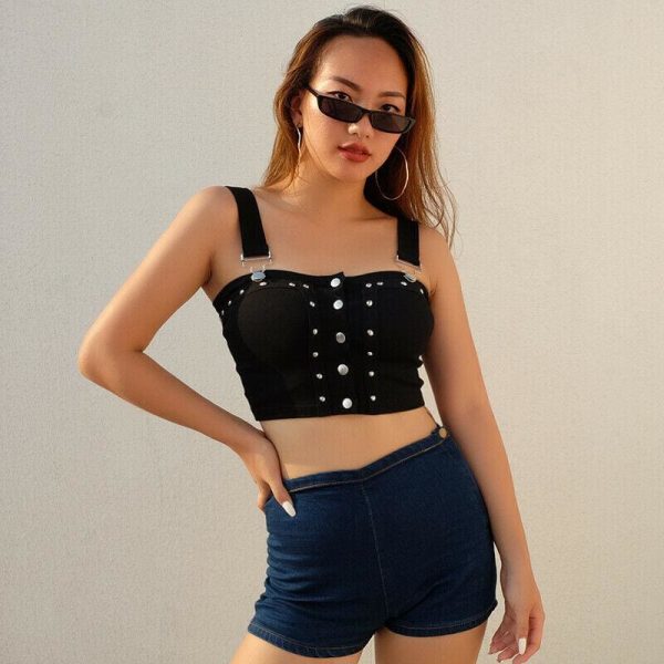 The Best Women Sexy Casual Tank Top Vest Blouse Cool Fashion Ladies Sleeveless Summer Crop Top Shirt Cami Top Streetwear Online - Takalr