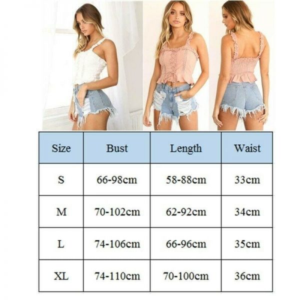 The Best Women Sexy Casual Tank Top Vest Blouse Sleeveless Slim Summer Solid Bandage Crop Top Shirt Small Cami Top New Online - Takalr