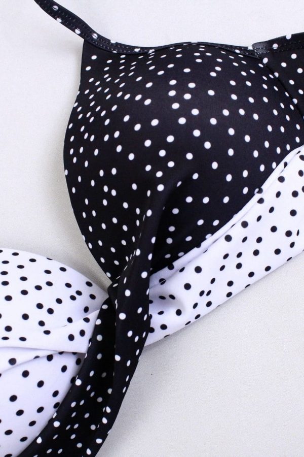 The Best Women Sexy Leaf Polka Dot Bikini Padded Push up Swimwear Hawaii Swimsuit Beachwear Bathing Suit Online - Takalr