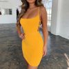 The Best Women Sexy Summer Bandage Bodycon Strappy Dress Ladies Summer Boho Backless Stretchy Package Hip Slim Sundress Online - Takalr