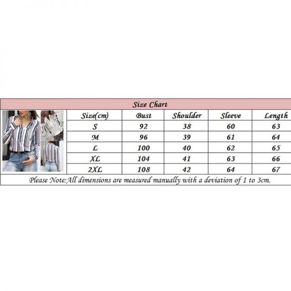 The Best Women Shirts Striped Blouses Office Ladies Long Sleeve Buttons Slim Shirts Tops Online - Takalr