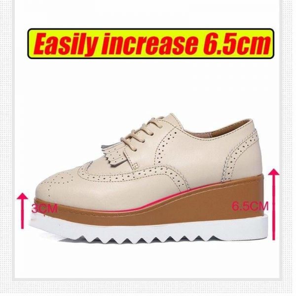 The Best Women Shoes Sneakers Platform Shoes Lace-Up Round Toe Online - Source Silk