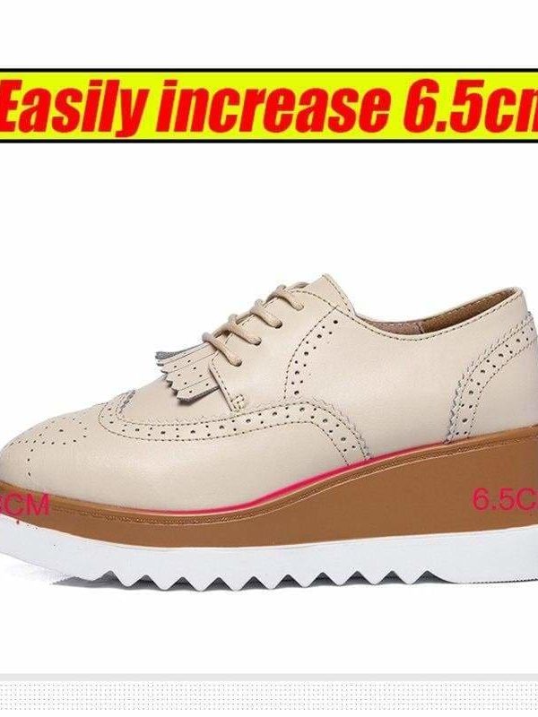 The Best Women Shoes Sneakers Platform Shoes Lace-Up Round Toe Online - Source Silk