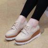 The Best Women Shoes Sneakers Platform Shoes Lace-Up Round Toe Online - Source Silk