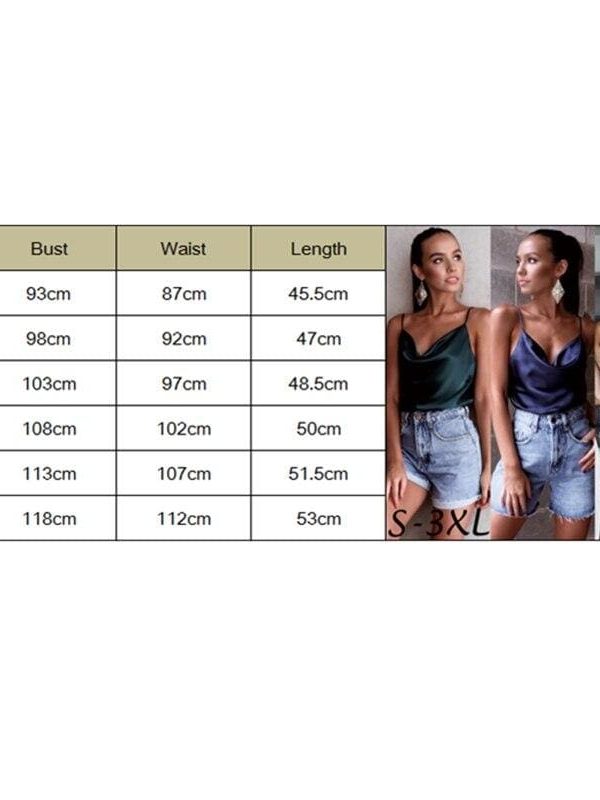 The Best Women Silk Satin Lace Strap Top Shirt Lady Sleeveless Vest Tank Summer Loose Camisole Party Clubwear Online - Takalr