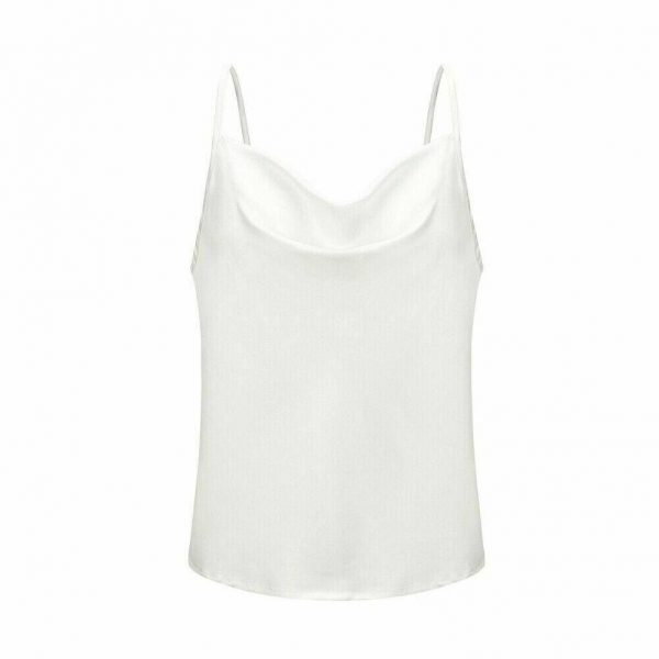 The Best Women Silk Satin Lace Strap Top Shirt Lady Sleeveless Vest Tank Summer Loose Camisole Party Clubwear Online - Takalr