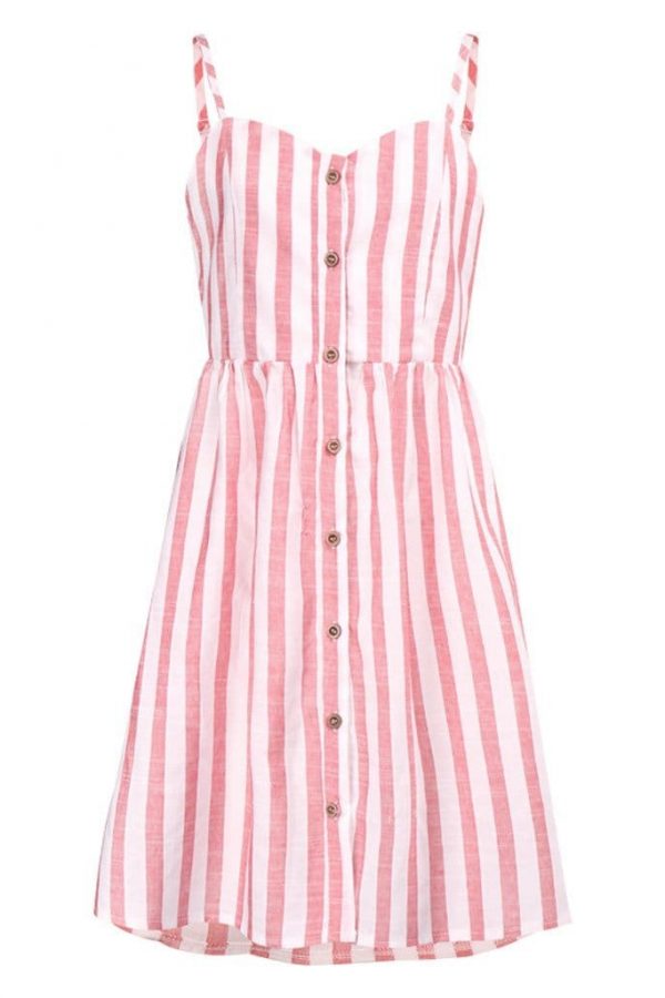 The Best Women Strappy Off Shoulder Striped Bow Open Back Short Mini Dress Online - Source Silk