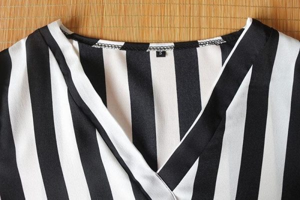 The Best Women Striped Blouse Shirt Long Sleeve Online - Takalr