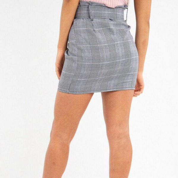 The Best Women Summer Bodycon Plaid Short Mini Skirt High Waist Pencil Skirt Online - Takalr