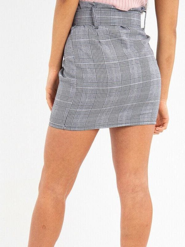 The Best Women Summer Bodycon Plaid Short Mini Skirt High Waist Pencil Skirt Online - Takalr