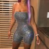 The Best Women Summer Bodycon Playsuit Ladies Off Shoulder Party Casual Jumpsuit Romper Clubwear Shorts Trousers Online - Takalr