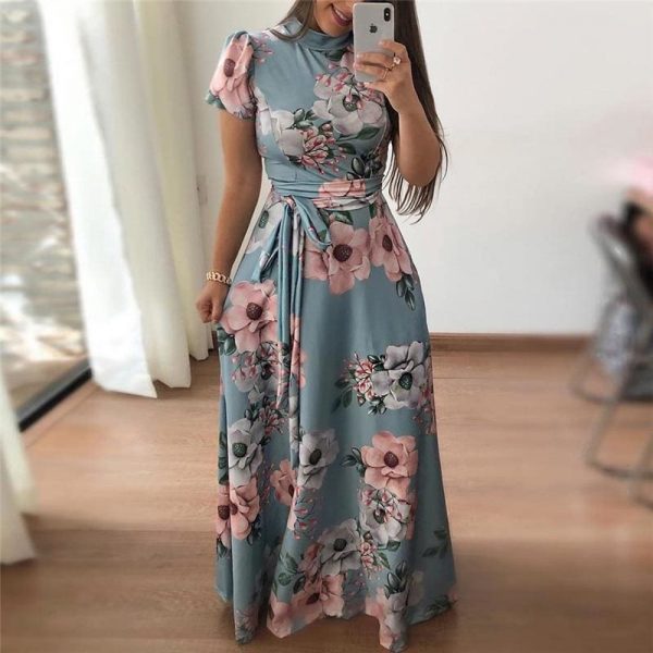 The Best Women Summer Dress Turtleneck Bandage Elegant Dresses Online - Source Silk