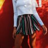 The Best Women Summer High Waist Shorts Holiday Beach Shorts Stripe Mini Trousers Online - Takalr