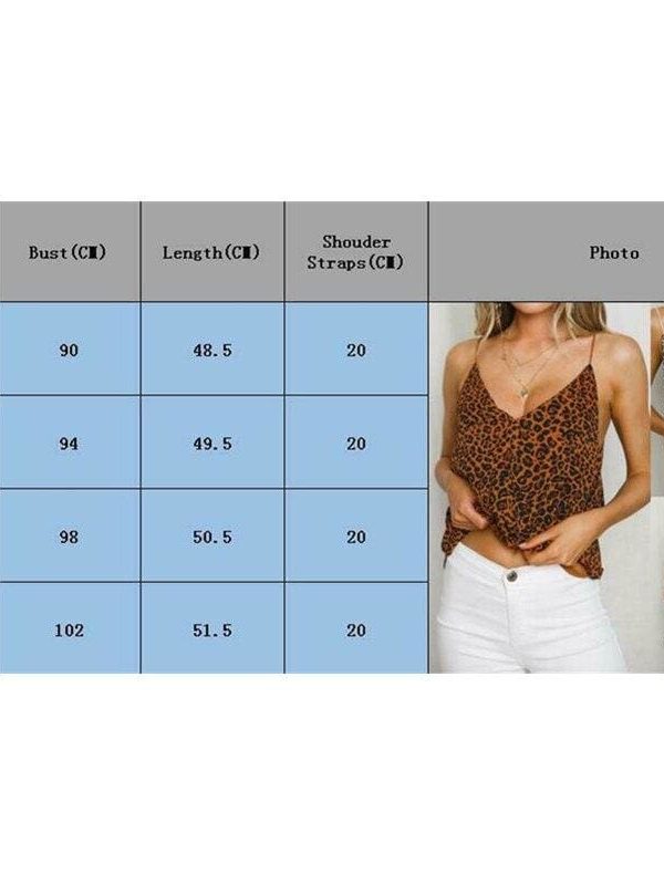 The Best Women Summer Leopard Strappy Vest Top Ladies Fashion Camisole Sleeveless Shirt Blouse Casual Tank Tops Online - Takalr