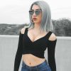 The Best Women Summer Tank Top Vest Ladies Casual Long Sleeve Crop Top Shirt Online - Takalr