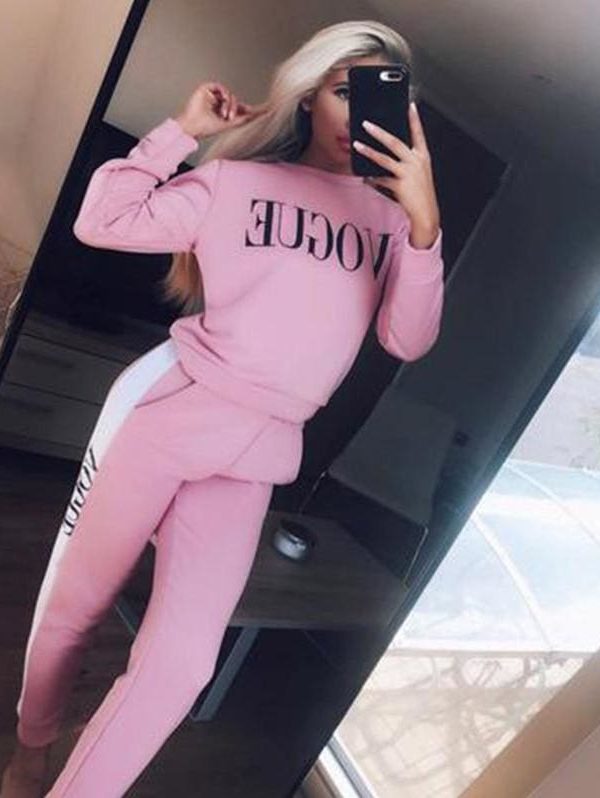 The Best Women Sweatshirts Ladies Casual VOGUE Print Slouch Pullover Jumper Daily Tops Online - Takalr