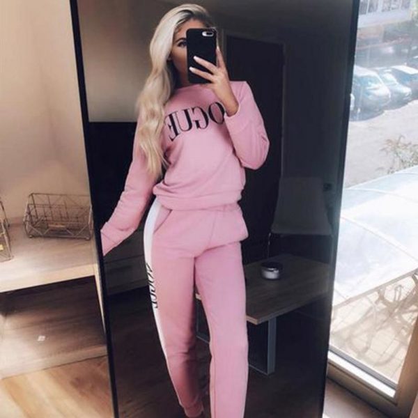 The Best Women Sweatshirts Ladies Casual VOGUE Print Slouch Pullover Jumper Daily Tops Online - Takalr