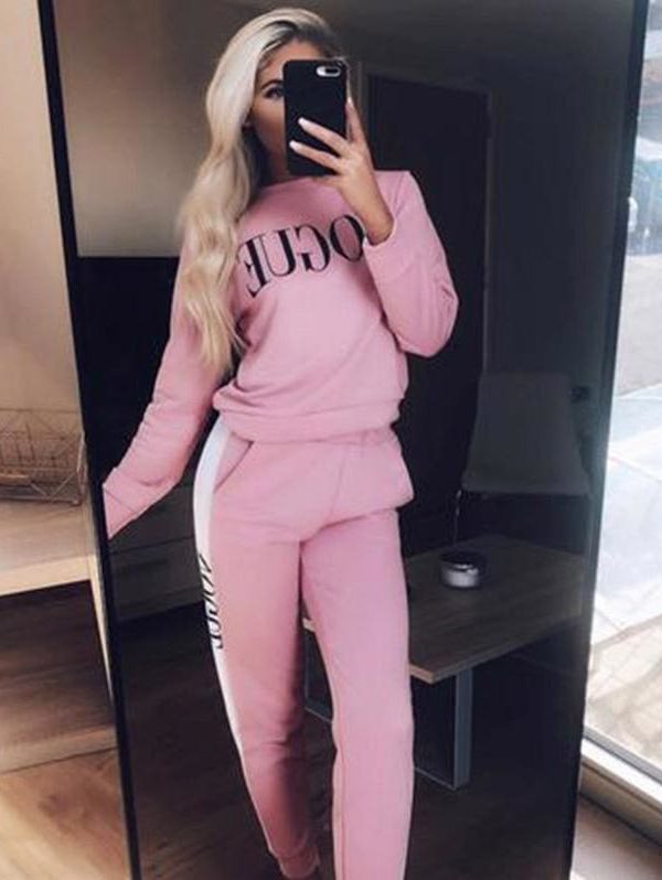 The Best Women Sweatshirts Ladies Casual VOGUE Print Slouch Pullover Jumper Daily Tops Online - Takalr