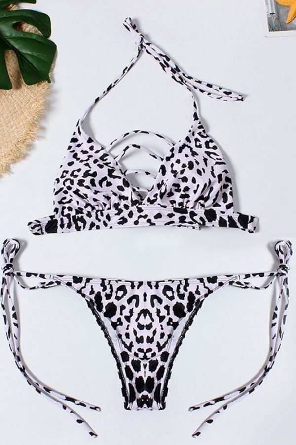 The Best Women Swimming Costume Backless Leopard Swimsuit Monokini Swimwear Beachwear Online - Takalr