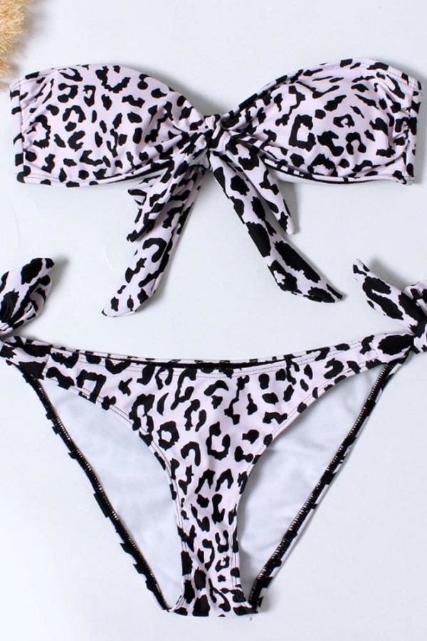 The Best Women Swimming Costume Backless Leopard Swimsuit Monokini Swimwear Beachwear Online - Takalr