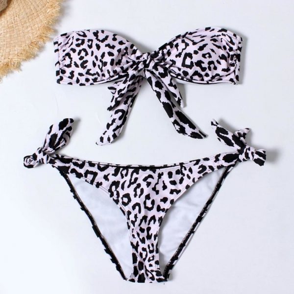 The Best Women Swimming Costume Backless Leopard Swimsuit Monokini Swimwear Beachwear Online - Takalr