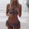 The Best Women Swimming Costume Backless Leopard Swimsuit Monokini Swimwear Beachwear Online - Takalr